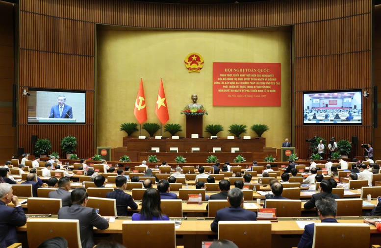 Hội nghị toàn quốc quán triệt, triển khai thực hiện Nghị quyết số 66 và Nghị quyết số 68 của Bộ Chính trị