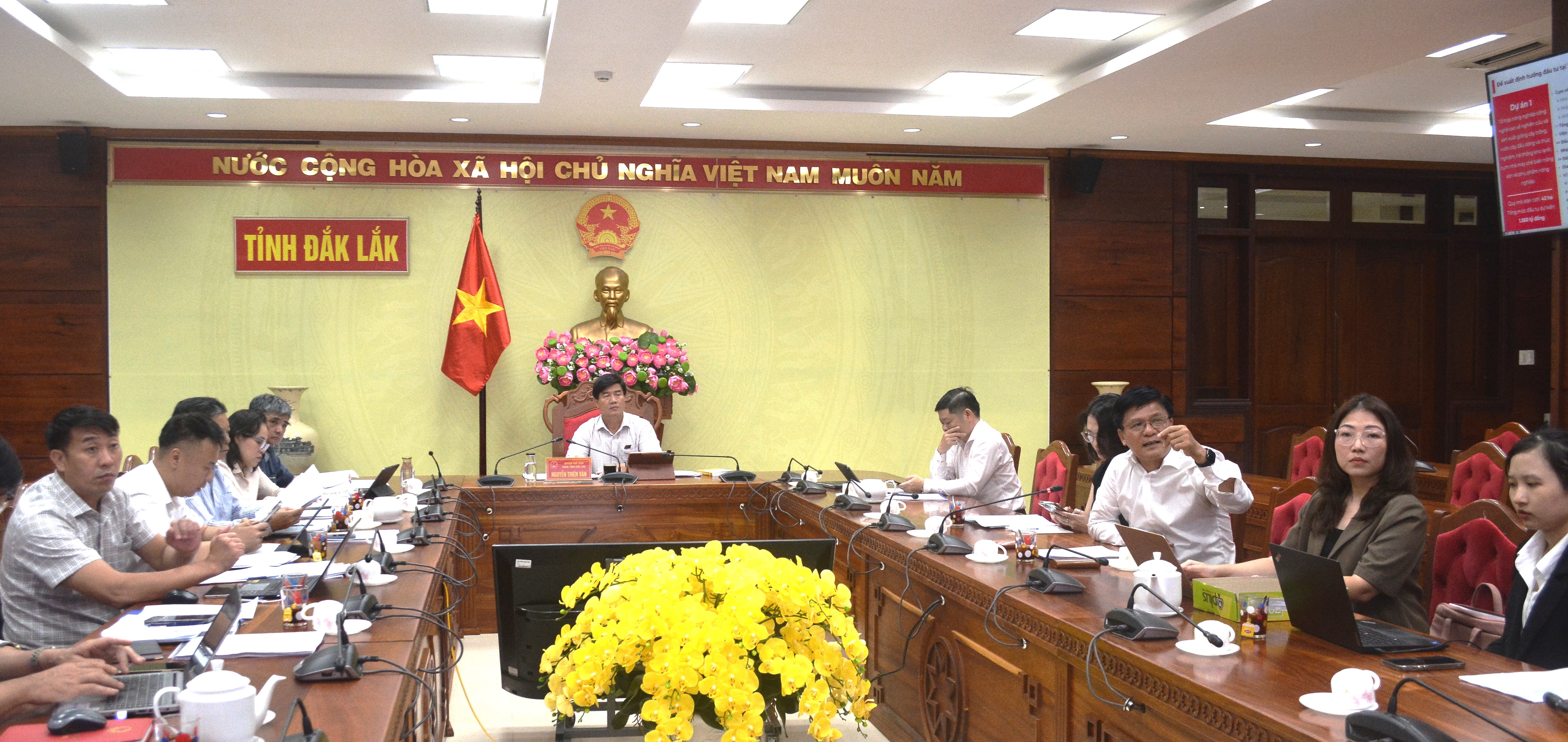 UBND tỉnh họp xem xét về đề xuất đầu tư 4 dự án của Công ty Cổ phần NaFoods Group