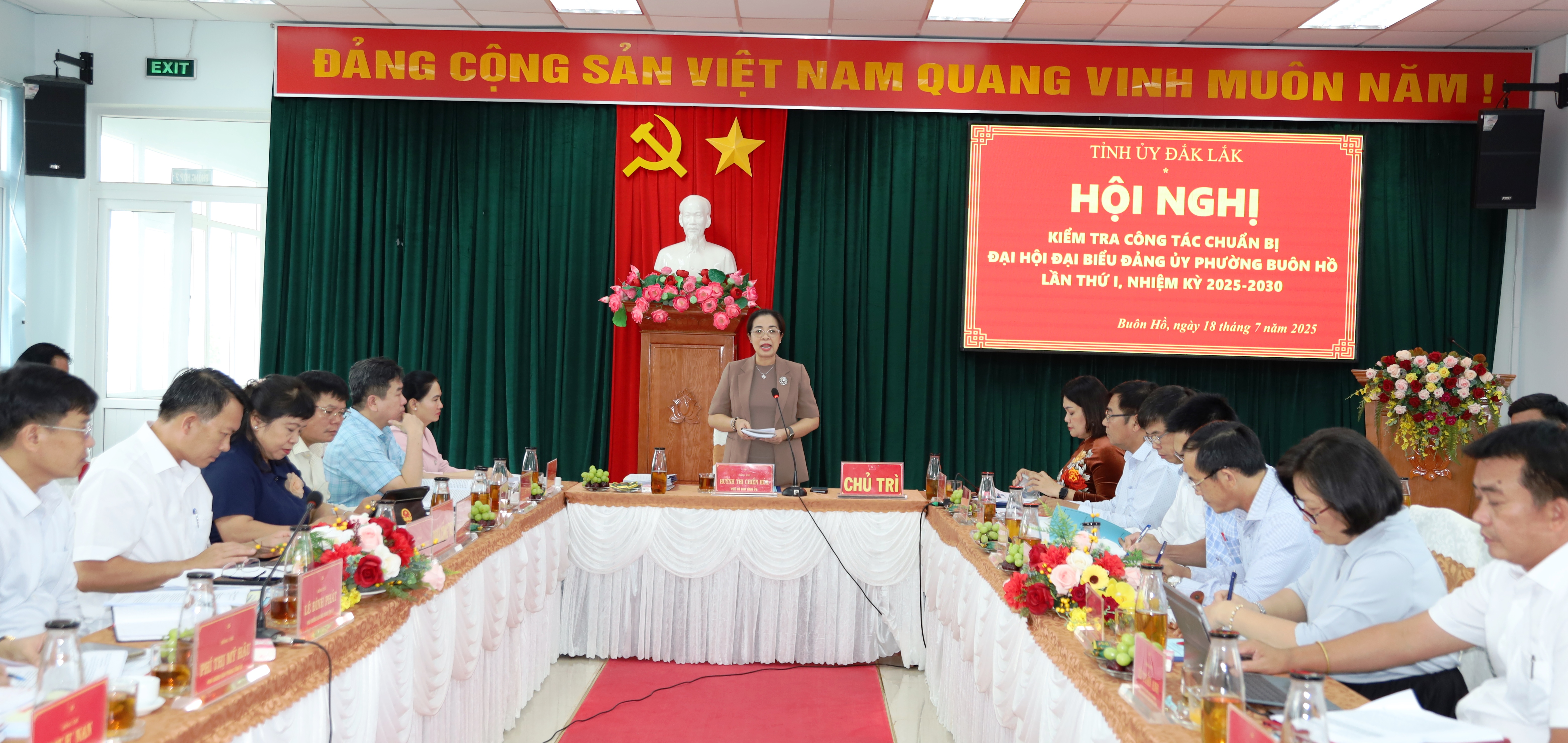 Tập trung cao độ chuẩn bị Đại hội Đảng bộ phường Buôn Hồ nhiệm kỳ 2025 – 2030