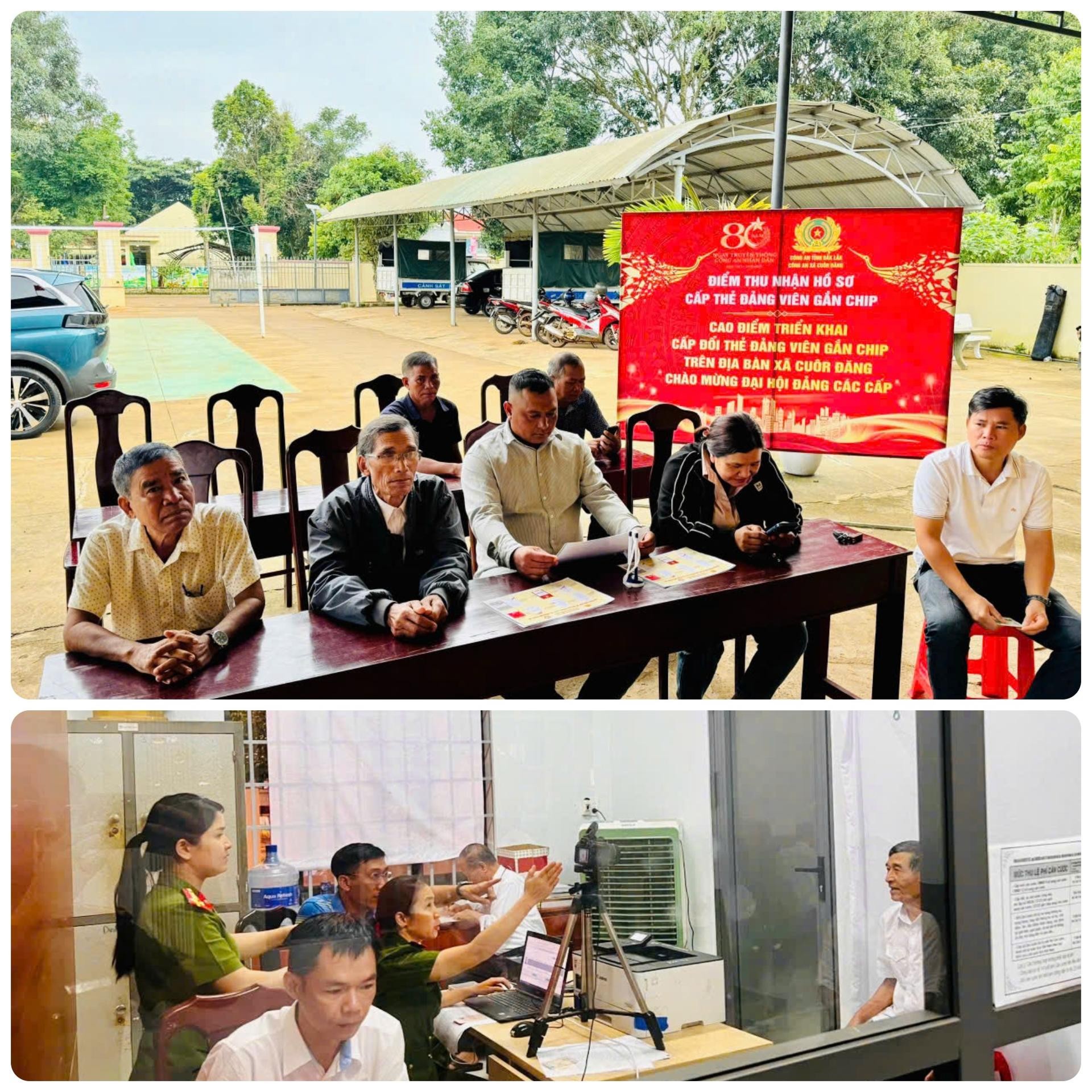 Công an tỉnh Đắk Lắk đồng loạt ra quân triển khai cao điểm cấp đổi thẻ đảng viên gắn chip chào mừng Đại hội Đảng các cấp