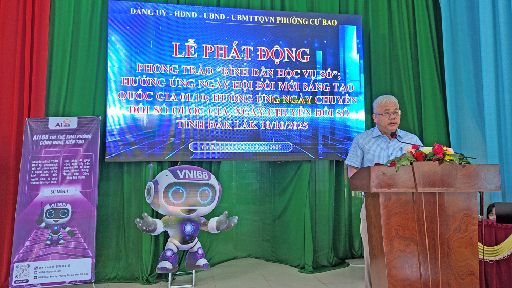 Phường Cư Bao, tỉnh Đắk Lắk phát động phong trào “Bình dân học vụ số”