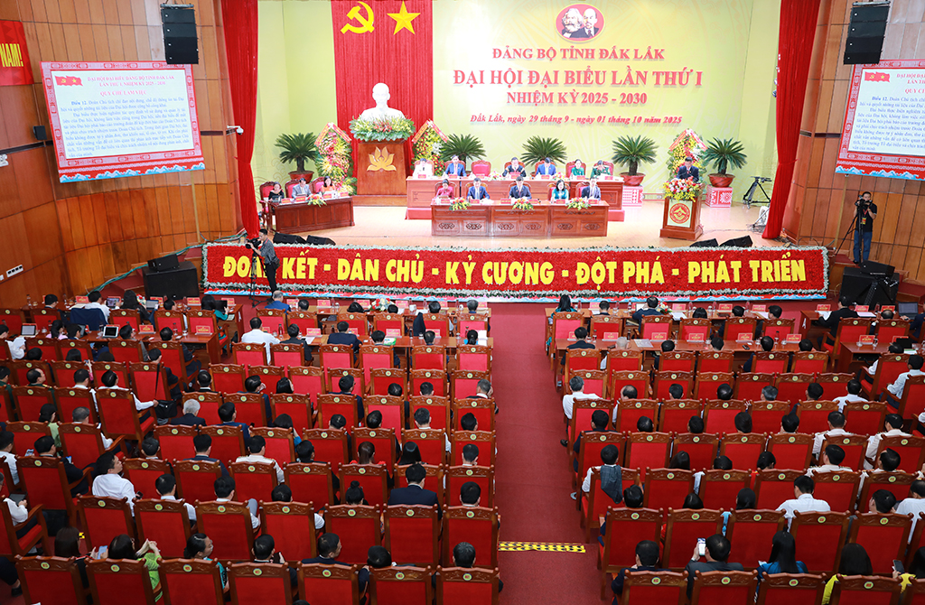 Phiên trù bị Đại hội đại biểu Đảng bộ tỉnh Đắk Lắk lần thứ I, nhiệm kỳ 2025-2030