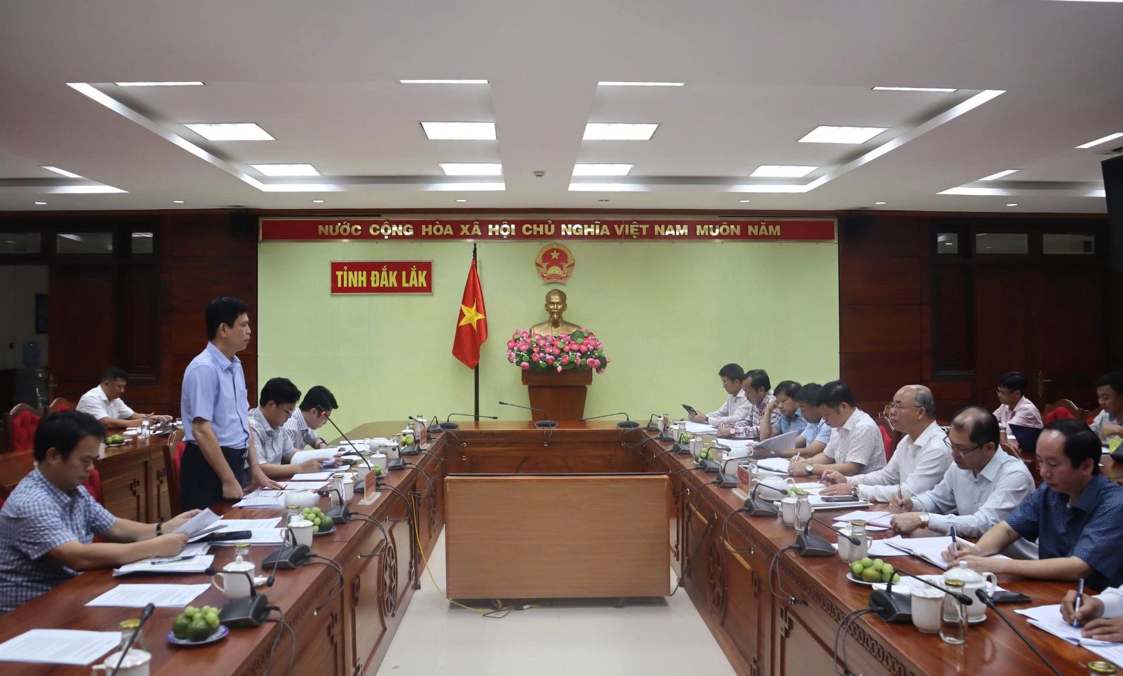 Đoàn công tác Bộ Xây dựng làm việc với UBND tỉnh Đắk Lắk về các dự án, công trình giao thông