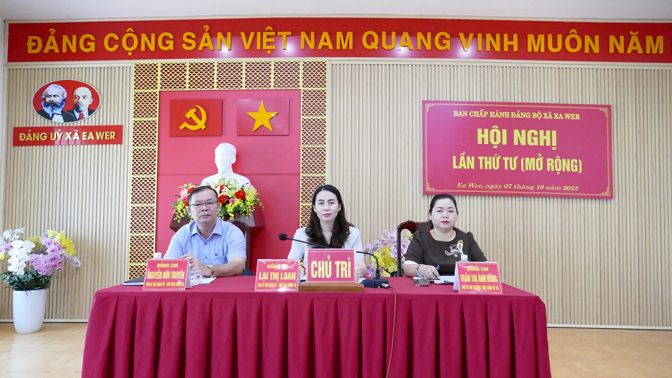 Hội nghị Ban Chấp hành Đảng bộ xã Ea Wer lần thứ tư (mở rộng)