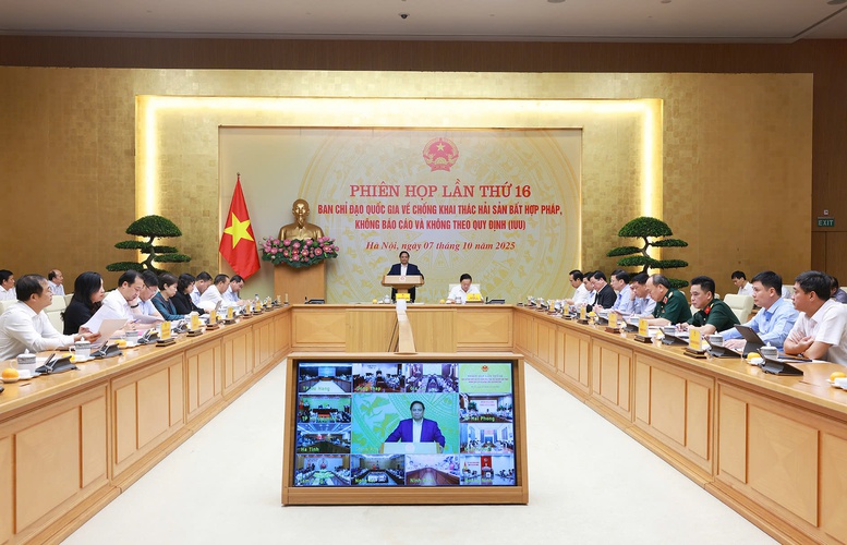 Thủ tướng Phạm Minh Chính: Quyết tâm chấm dứt tình trạng khai thác hải sản bất hợp pháp, không báo cáo và không theo quy định