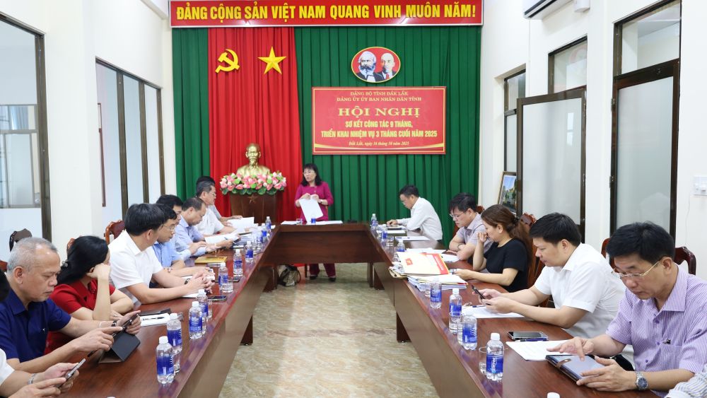 Đảng ủy UBND tỉnh triển khai nhiệm vụ 3 tháng cuối năm 2025