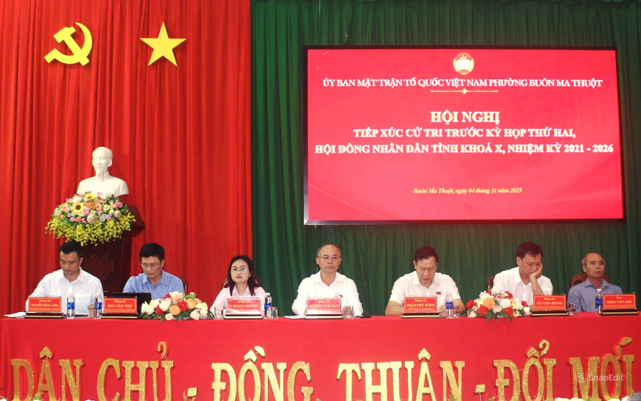 Tổ đại biểu số 1, HĐND tỉnh Đắk Lắk tiếp xúc cử tri trước Kỳ họp thứ Hai, HĐND tỉnh khóa X