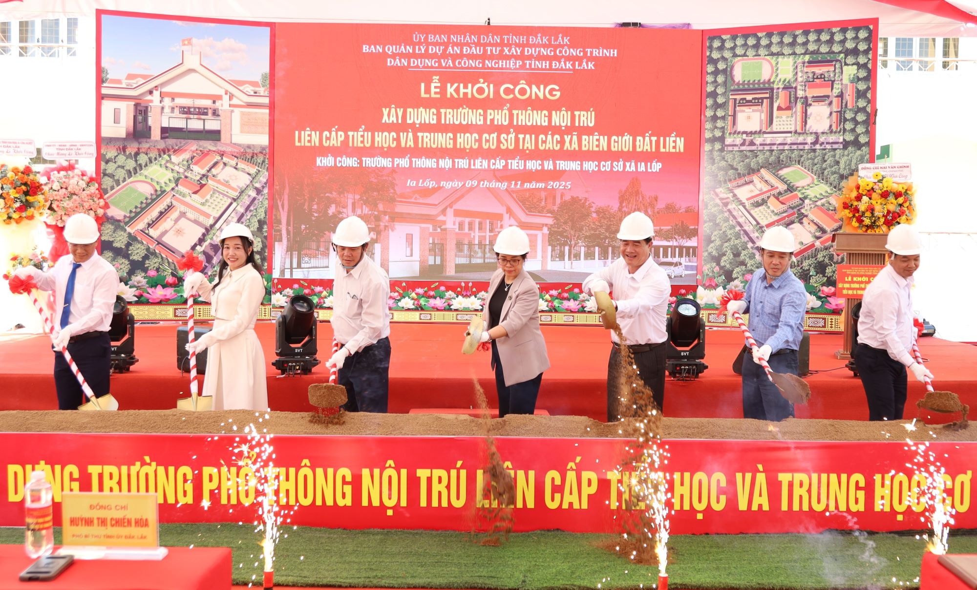 Khởi công xây dựng Trường Phổ thông nội trú liên cấp Tiểu học và THCS xã Ia Lốp