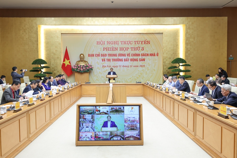 Thủ tướng Phạm Minh Chính: Tháo gỡ khó khăn về thủ tục, quy trình để thúc đẩy phát triển nhà ở xã hội, thị trường bất động sản an toàn, lành mạnh, bền vững.