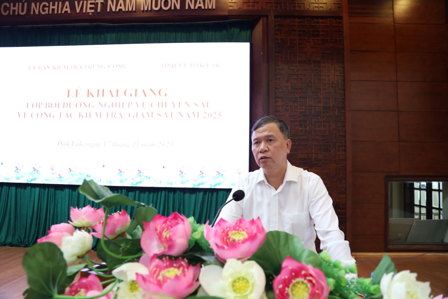 Khai giảng lớp bồi dưỡng nghiệp vụ chuyên sâu về công tác kiểm tra, giám sát năm 2025