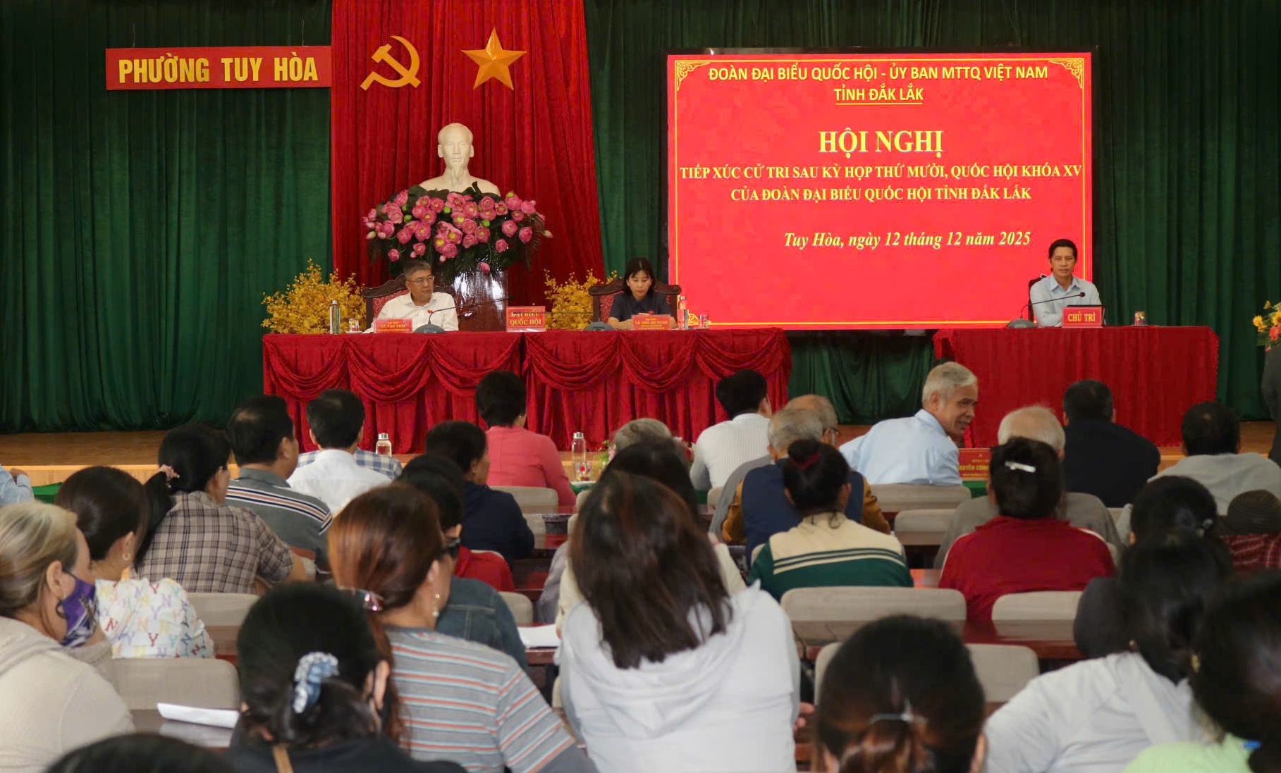 Đoàn ĐBQH tỉnh tiếp xúc cử tri các phường Tuy Hòa, Phú Yên và Bình Kiến