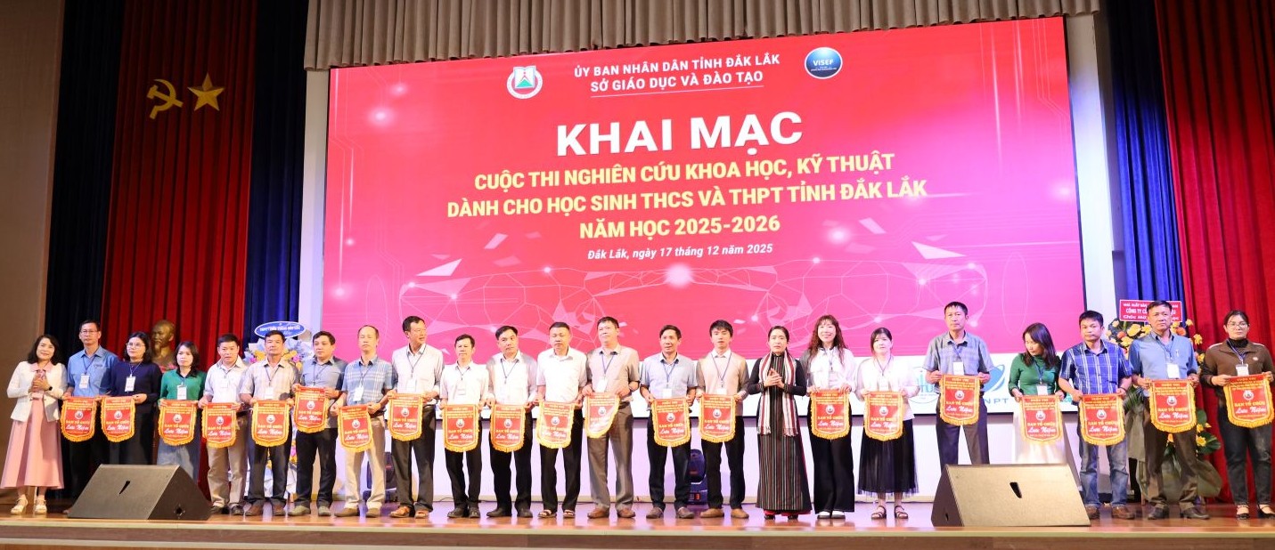 231 dự án tham gia Cuộc thi nghiên cứu khoa học, kỹ thuật dành cho học sinh trung học cơ sở và trung học phổ thông  tỉnh Đắk Lắk