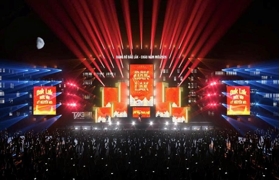 Tổ chức chương trình nghệ thuật “Rạng rỡ Đắk Lắk – Chào năm mới 2026”
