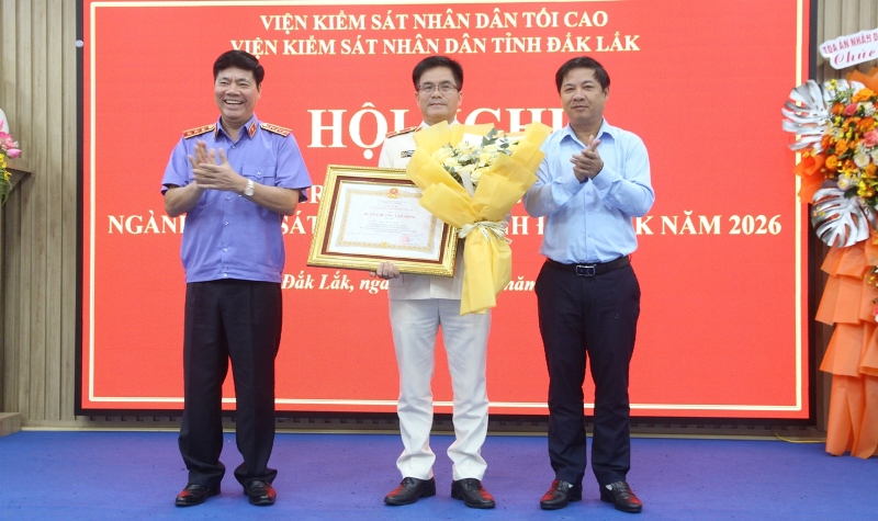 Viện Kiểm sát Nhân dân tỉnh Đắk Lắk triển khai nhiệm vụ công tác năm 2026