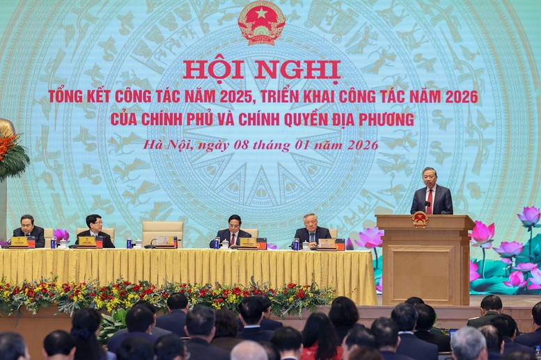 Tổng kết công tác năm 2025, triển khai nhiệm vụ năm 2026 của Chính phủ và chính quyền địa phương