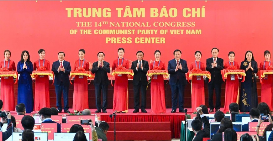 Khai trương Trung tâm Báo chí và họp báo quốc tế về Đại hội XIV của Đảng