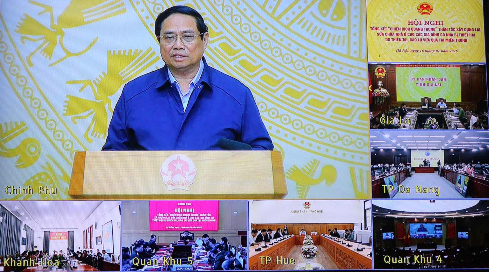 Tổng kết “Chiến dịch Quang Trung” thần tốc xây dựng lại, sửa chữa nhà ở cho các hộ dân bị thiệt hại do bão, lũ