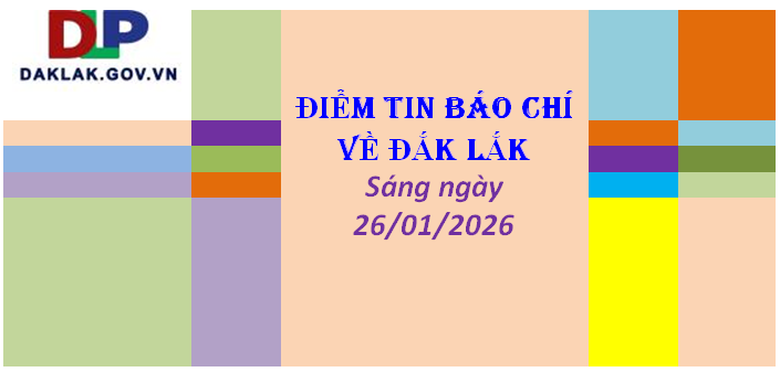 Thông tin báo chí ngày 26/01/2026.