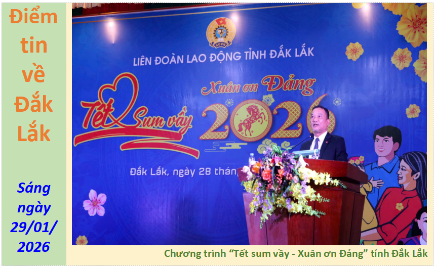 Thông tin báo chí ngày 29/01/2026.