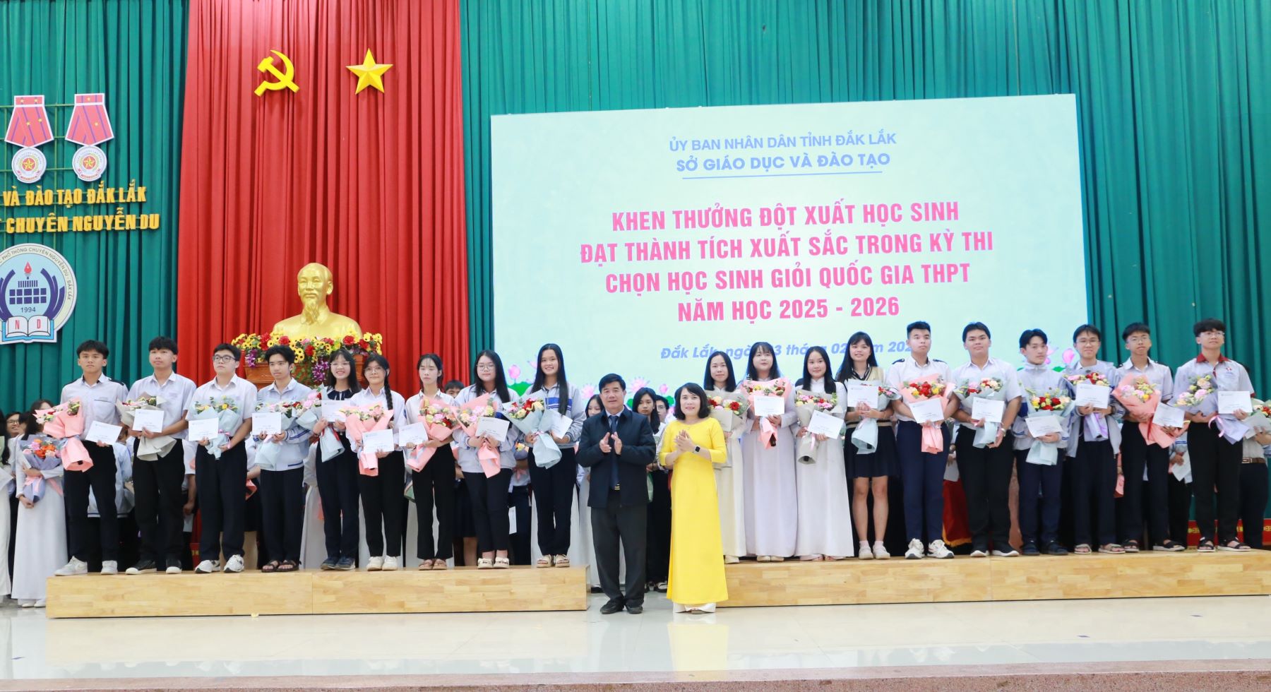 Khen thưởng đột xuất 114 học sinh đạt thành tích xuất sắc trong Kỳ thi chọn học sinh giỏi quốc gia THPT năm học 2025 – 2026