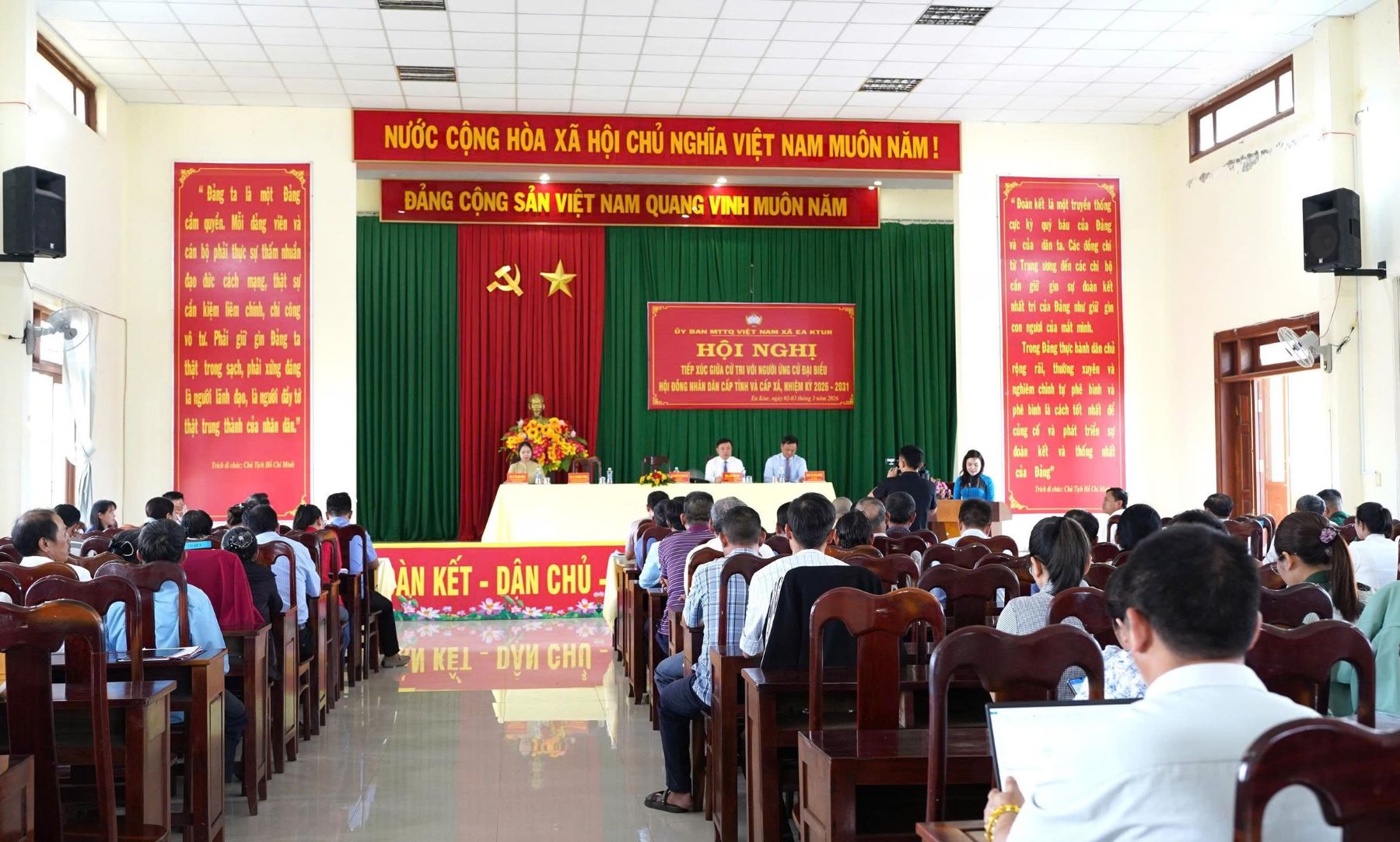 Ứng cử viên đại biểu HĐND tỉnh Đắk Lắk, Đơn vị bầu cử số 24 tiếp xúc cử tri xã Ea Ktur