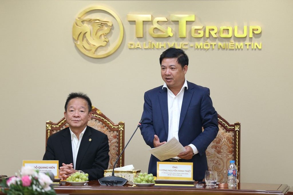 Bí thư Tỉnh ủy Lương Nguyễn Minh Triết thăm Công ty Cổ phần Tập đoàn T&T