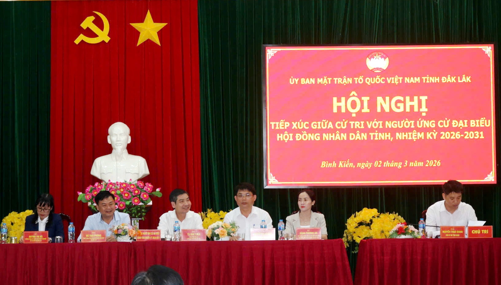 Tiếp xúc cử tri với người ứng cử đại biểu HĐND tỉnh, nhiệm kỳ 2026-2031 tại Đơn vị bầu cử số 3