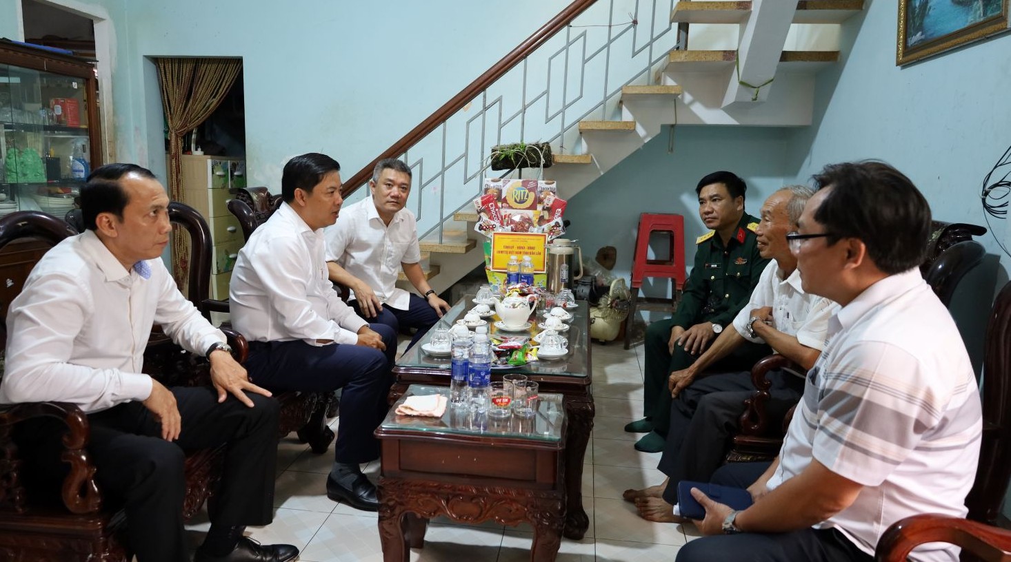 Bí thư Tỉnh ủy Lương Nguyễn Minh Triết thăm các gia đình chính sách nhân kỷ niệm 51 năm Chiến thắng Buôn Ma Thuột