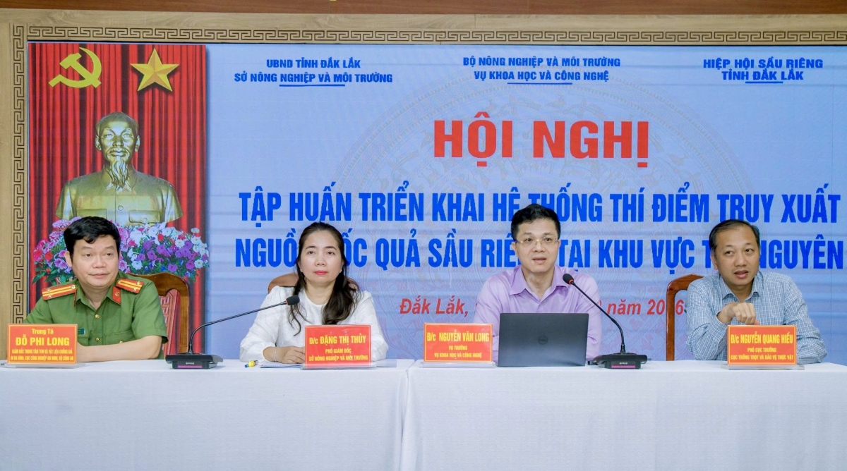 Tập huấn triển khai thí điểm hệ thống truy xuất nguồn gốc sầu riêng khu vực Tây Nguyên