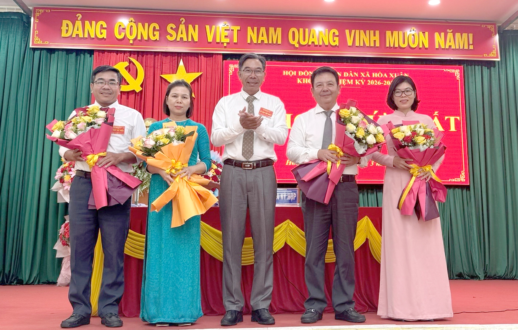 HĐND xã Hòa Xuân tổ chức Kỳ họp thứ nhất, khóa II, nhiệm kỳ 2026 -2031