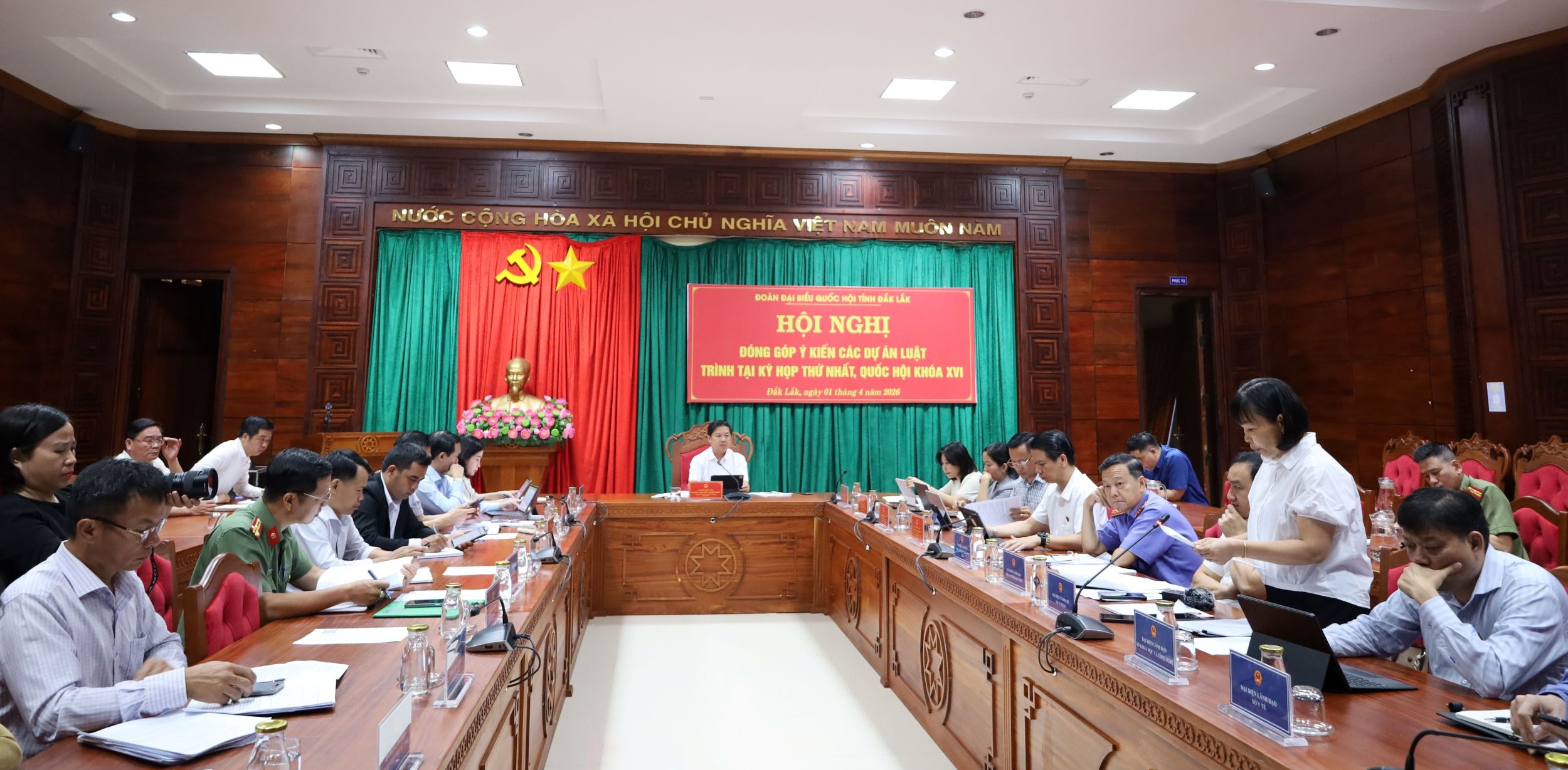 Đoàn Đại biểu Quốc hội tỉnh lấy ý kiến góp ý 4 dự án luật quan trọng