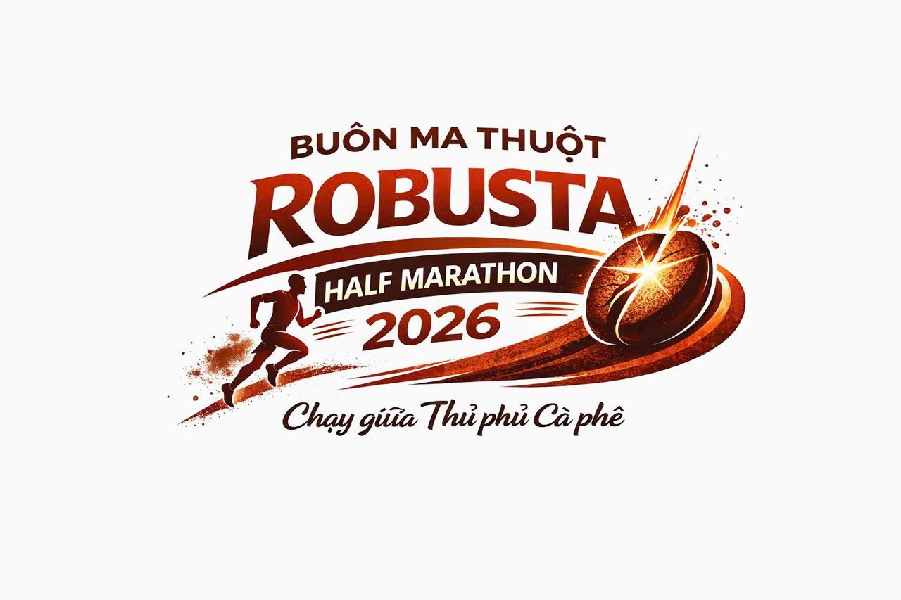 Sắp diễn ra Giải chạy bộ Buôn Ma Thuột Robusta Half Marathon 2026