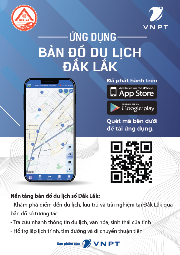Ra mắt bản đồ số du lịch Đắk Lắk: Thuyết minh đa ngôn ngữ, chỉ đường thực tế ảo