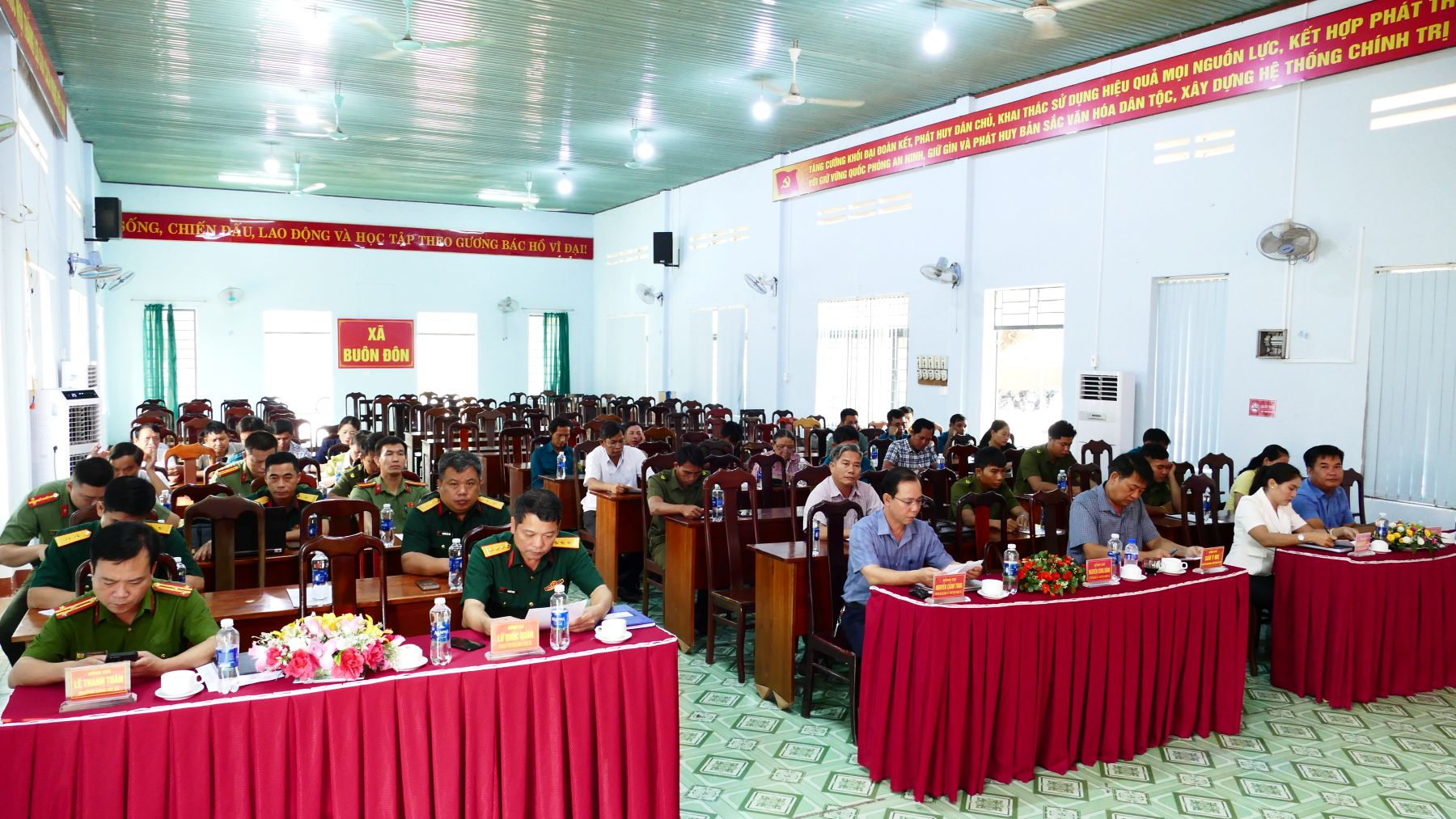 Xã Buôn Đôn rút kinh nghiệm công tác tuyển quân năm 2026