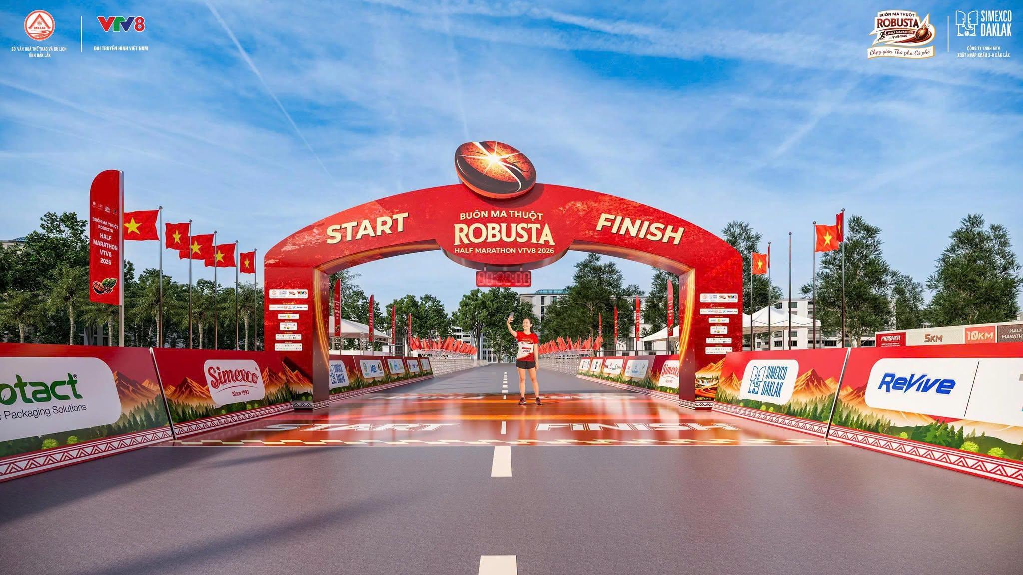 5.000 vận động viên tham gia Giải chạy Buôn Ma Thuột Robusta Half Marathon