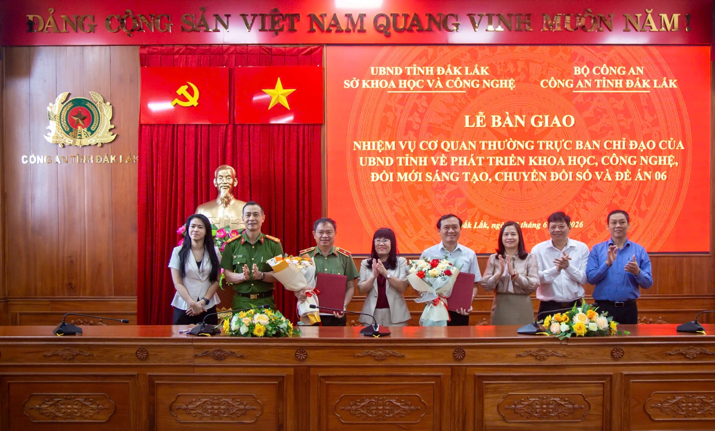 Công an tỉnh Đắk Lắk làm Thường trực Ban Chỉ đạo chuyển đổi số và Đề án 06 của UBND tỉnh