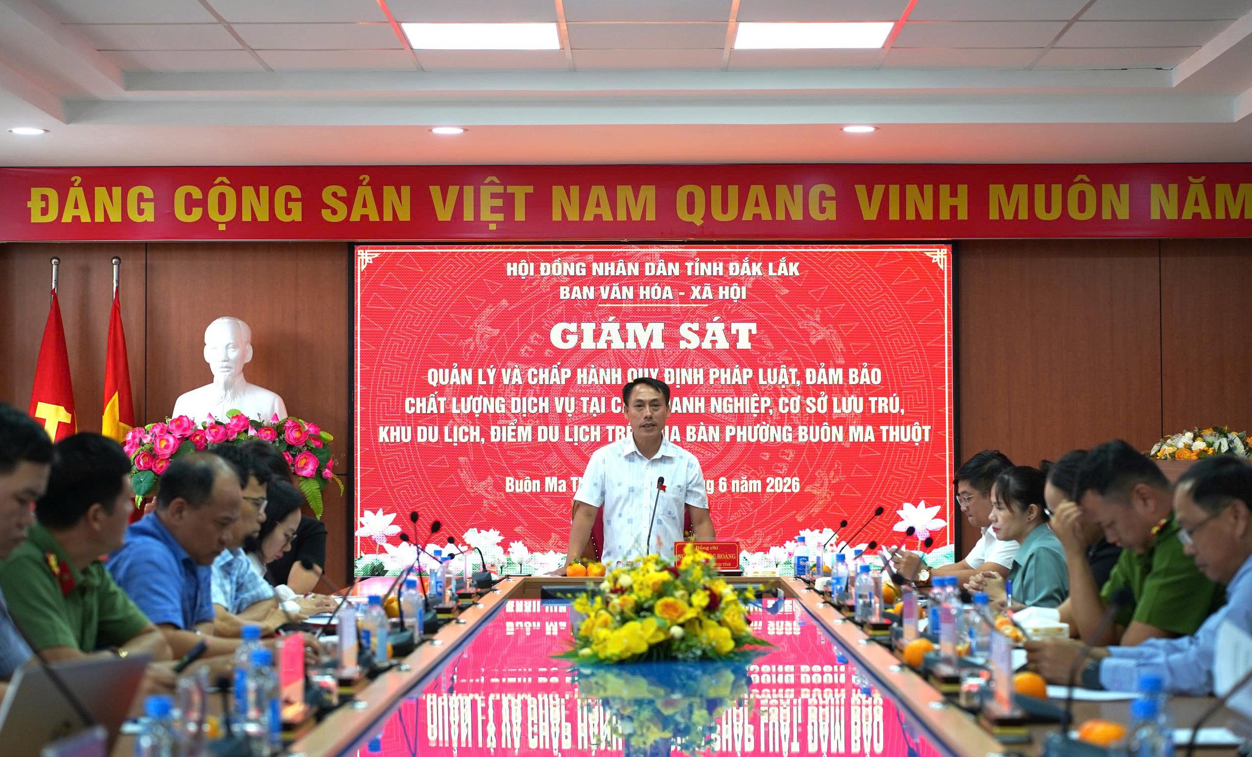 Ban Văn hóa - Xã hội, HĐND tỉnh Đắk Lắk giám sát công tác quản lý du lịch tại phường Buôn Ma Thuột
