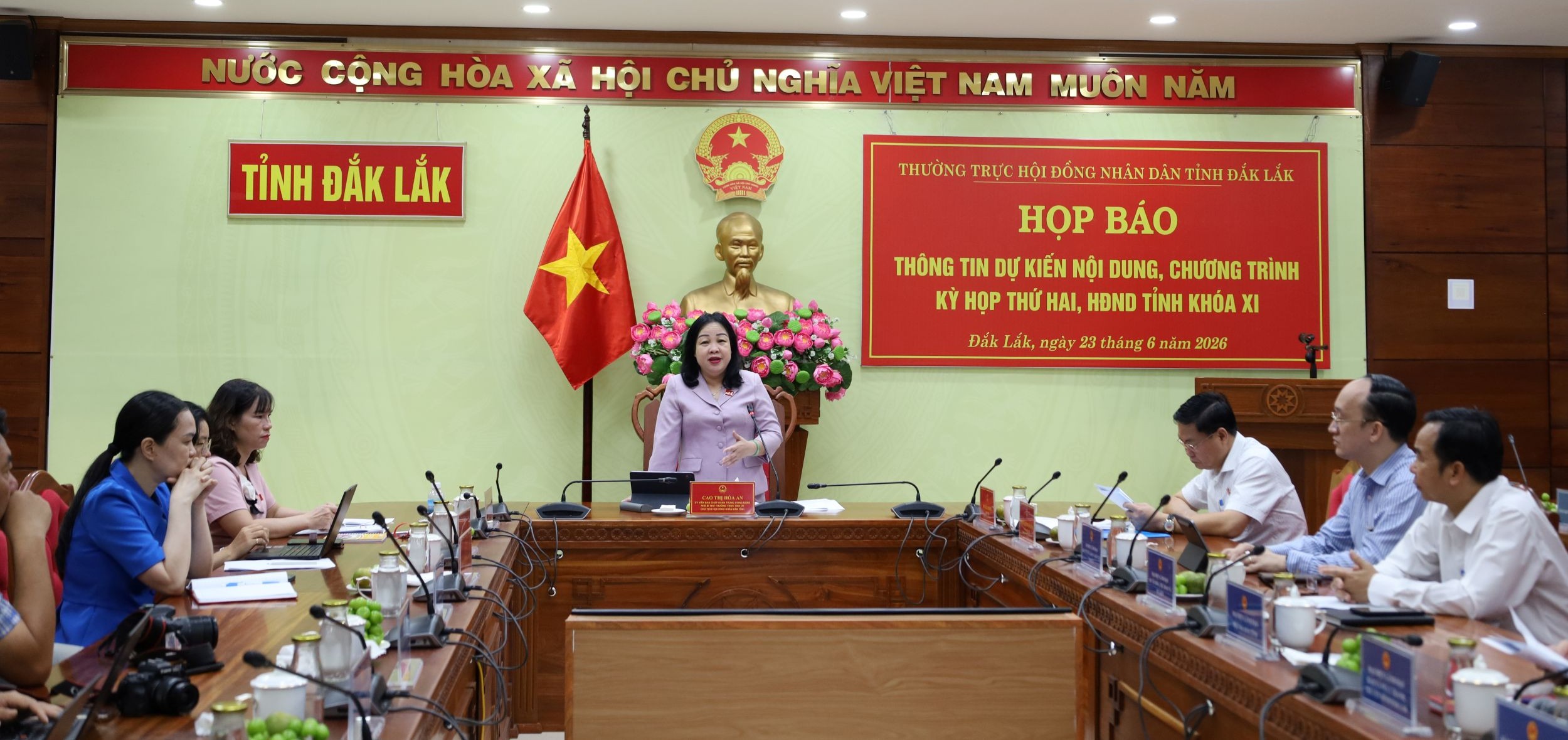 Họp báo thông tin về Kỳ họp thứ Hai, HĐND tỉnh khóa XI, nhiệm kỳ 2026 – 2031