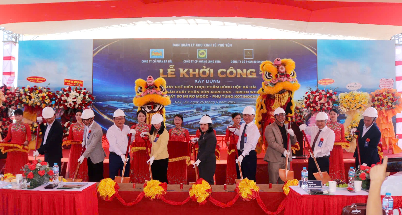Khởi công 3 dự án động lực tại Khu công nghiệp Hòa Hiệp