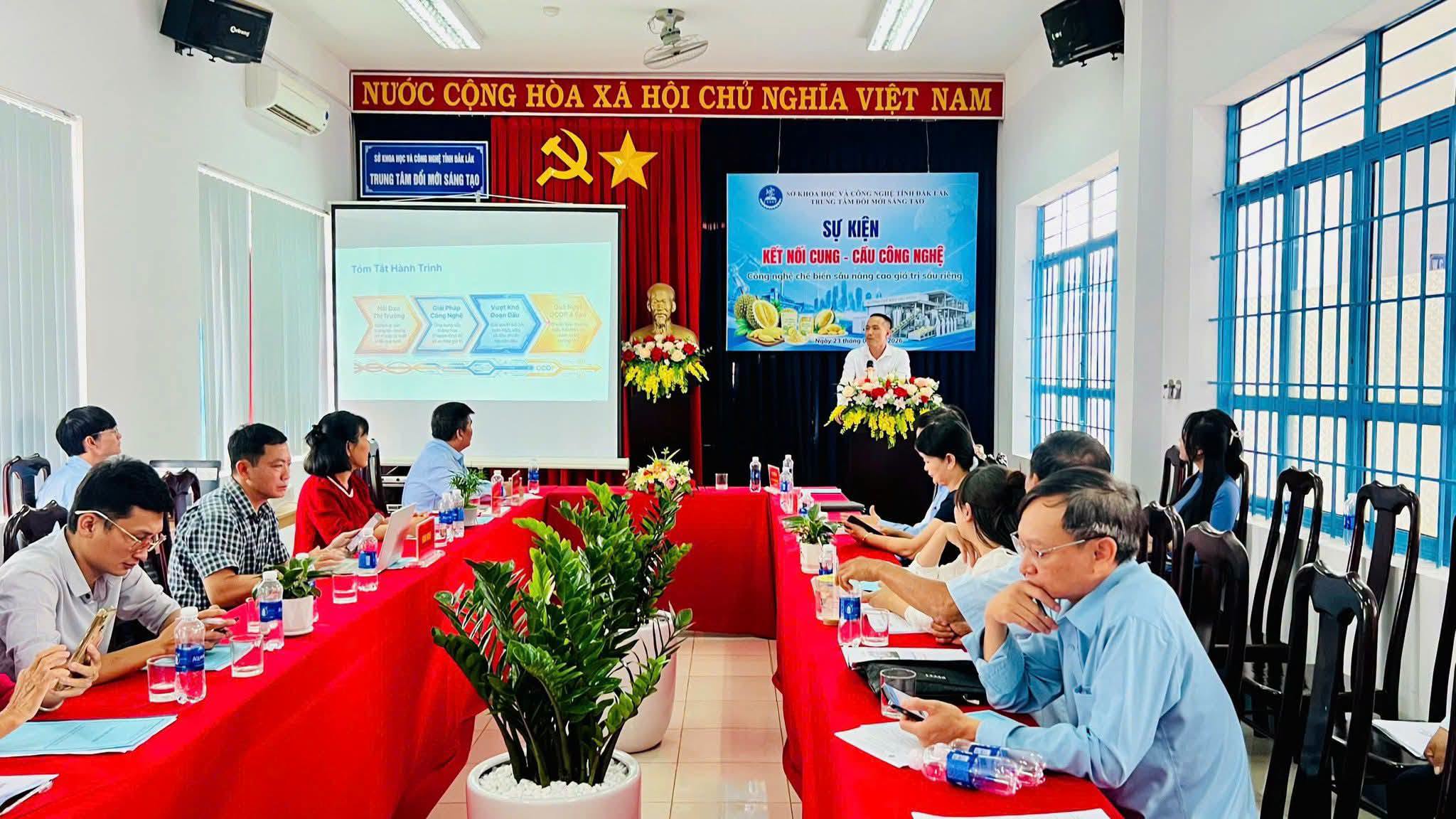 Kết nối công nghệ, thúc đẩy chế biến sâu nâng cao giá trị sầu riêng Đắk Lắk