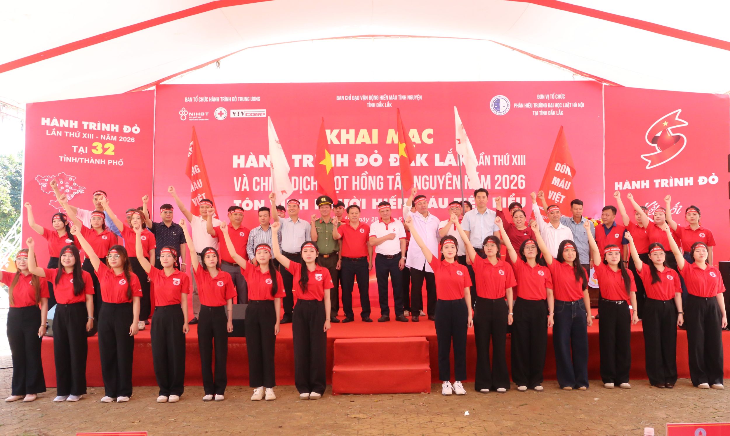 Khai mạc Hành trình Đỏ Đắk Lắk lần thứ XIII và Chiến dịch “Giọt Hồng Tây Nguyên” năm 2026