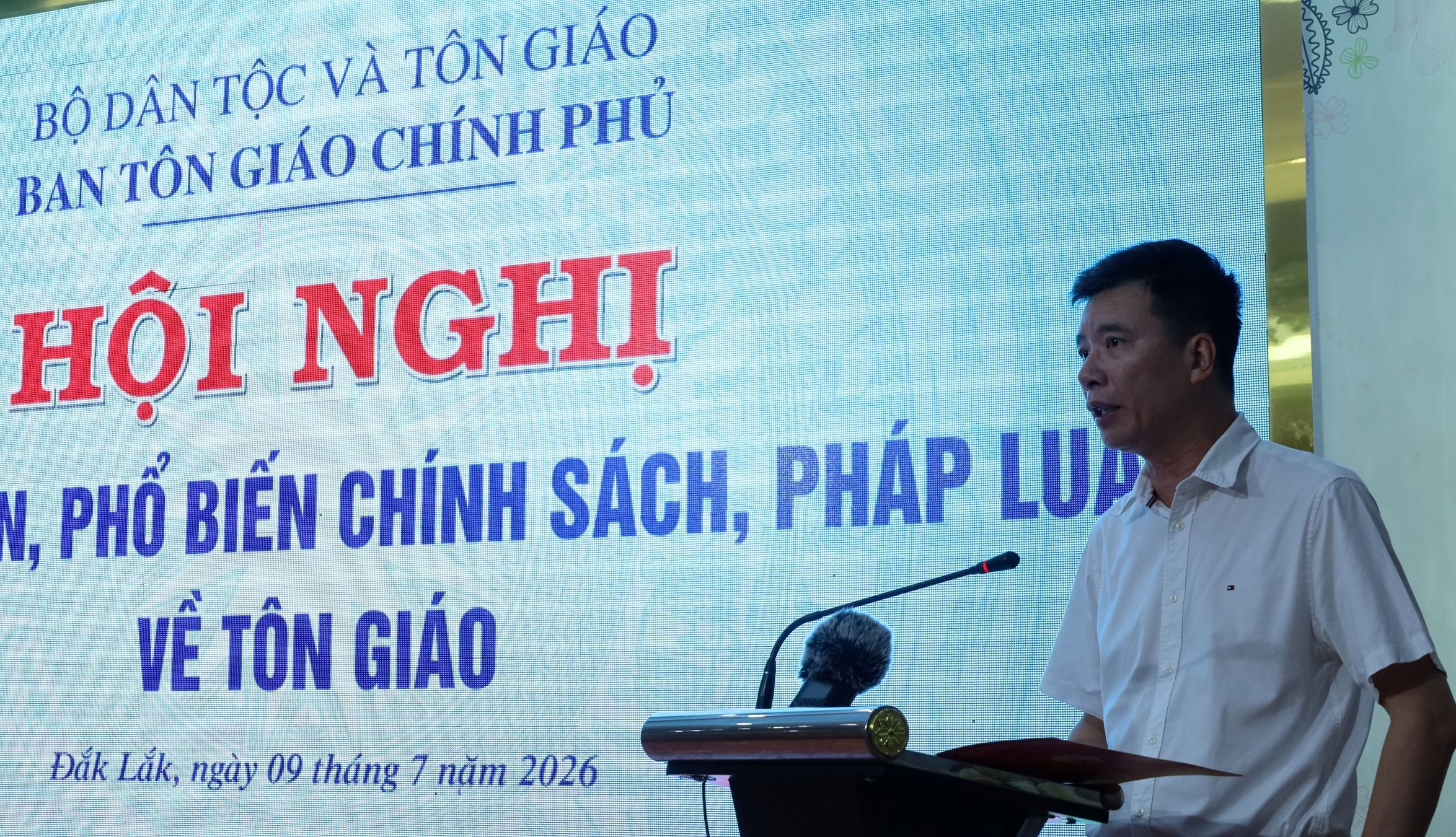 Hội nghị tuyên truyền, phổ biến chính sách pháp luật về tôn giáo tại tỉnh Đắk Lắk