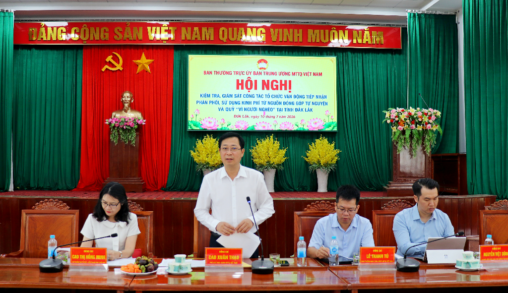 Kiểm tra công tác cứu trợ sau thiên tai và quản lý, sử dụng Quỹ “Vì người nghèo” tại các địa phương