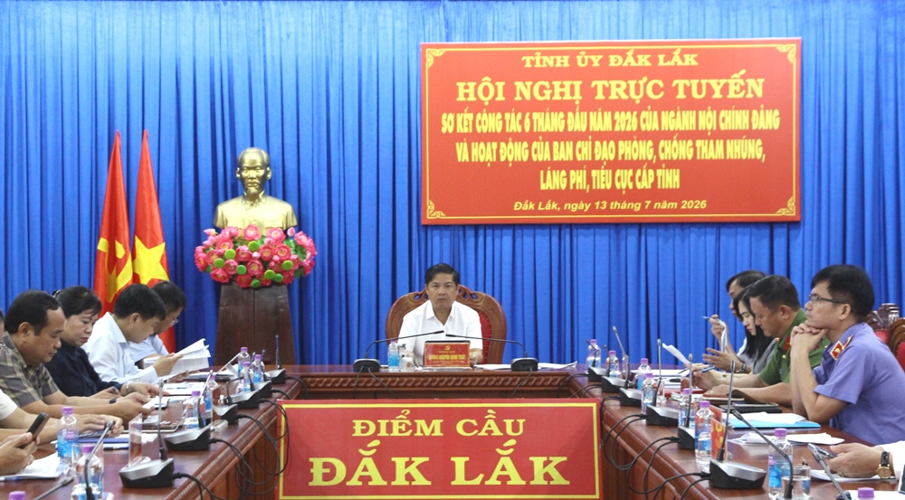 Sơ kết toàn quốc công tác nội chính 6 tháng đầu năm 2026