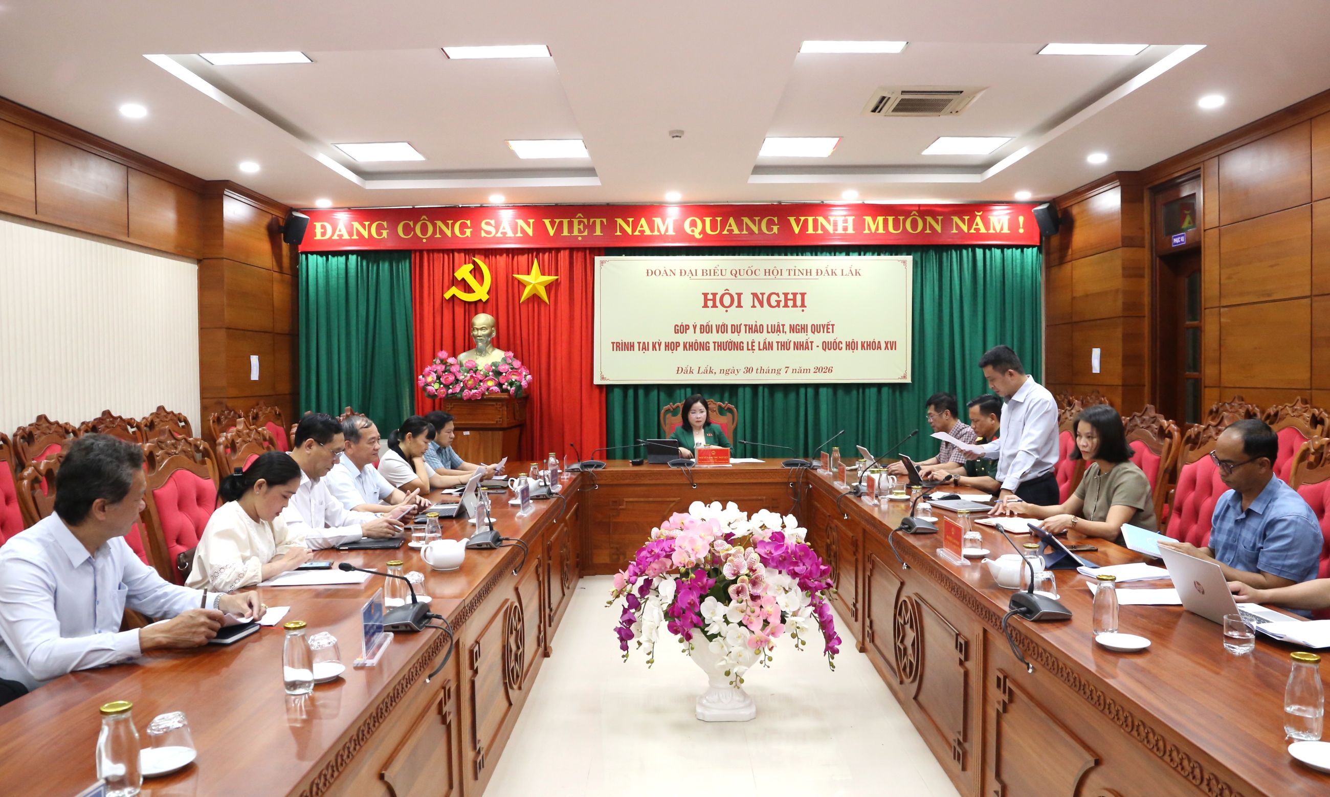 Đoàn đại biểu Quốc hội tỉnh Đắk Lắk lấy ý kiến góp ý đối với 4 dự thảo Luật