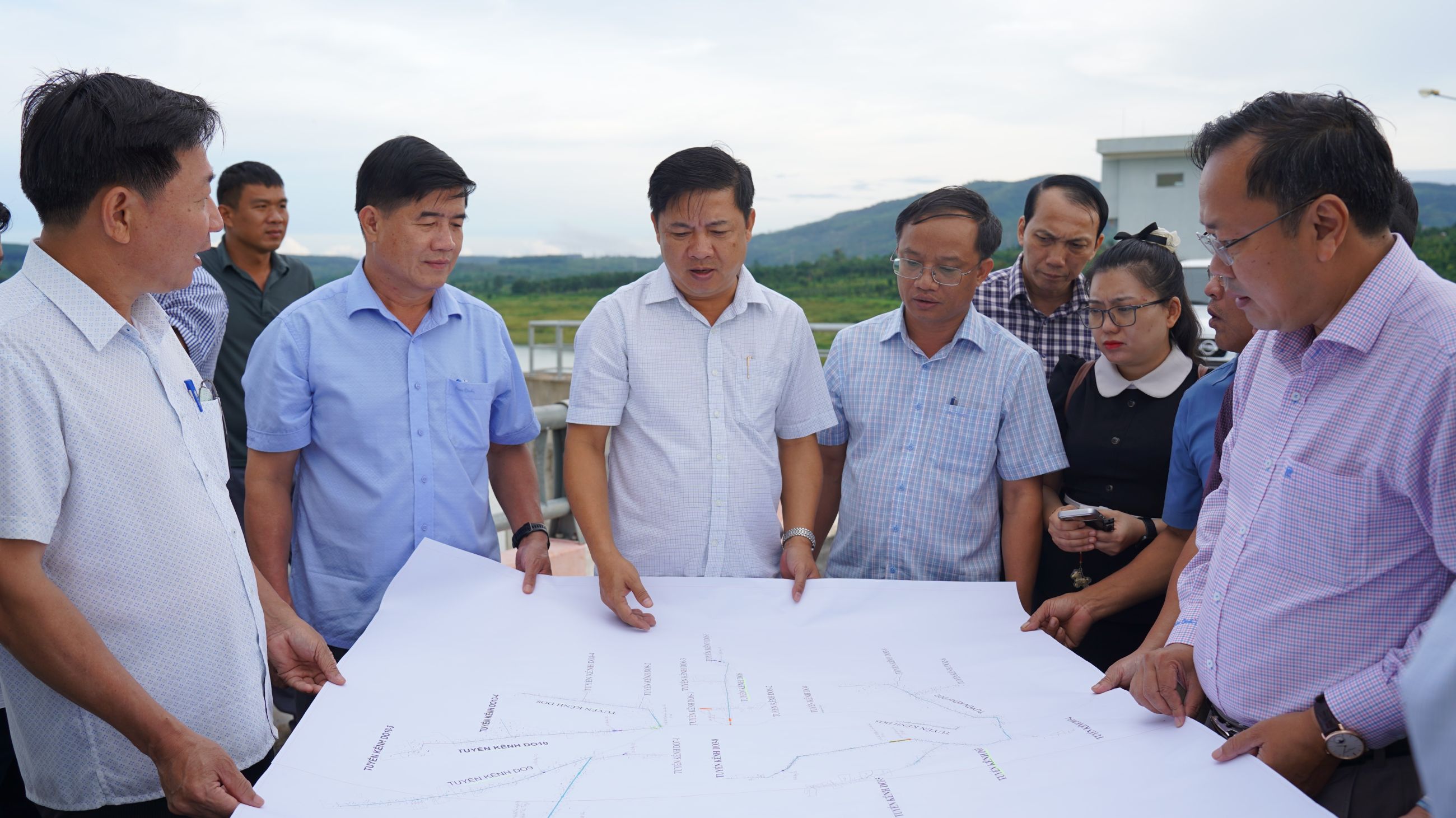 Bí thư Tỉnh ủy Đắk Lắk Lương Nguyễn Minh Triết kiểm tra các dự án thủy lợi, nông nghiệp trên địa bàn