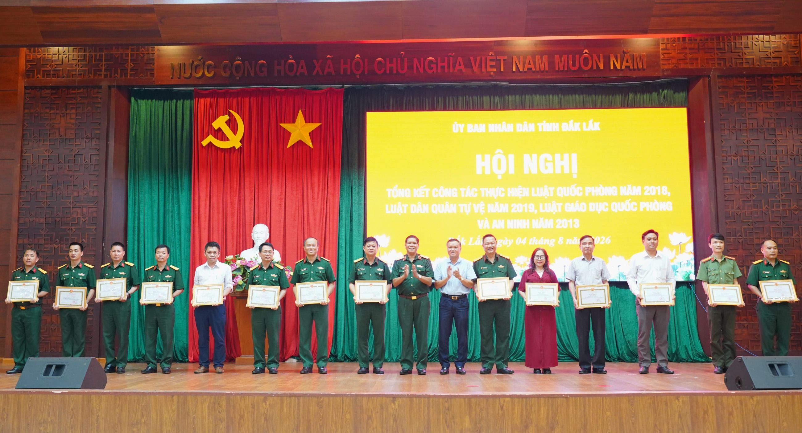 UBND tỉnh Đắk Lắk tổng kết công tác thực hiện các luật về quốc phòng và an ninh