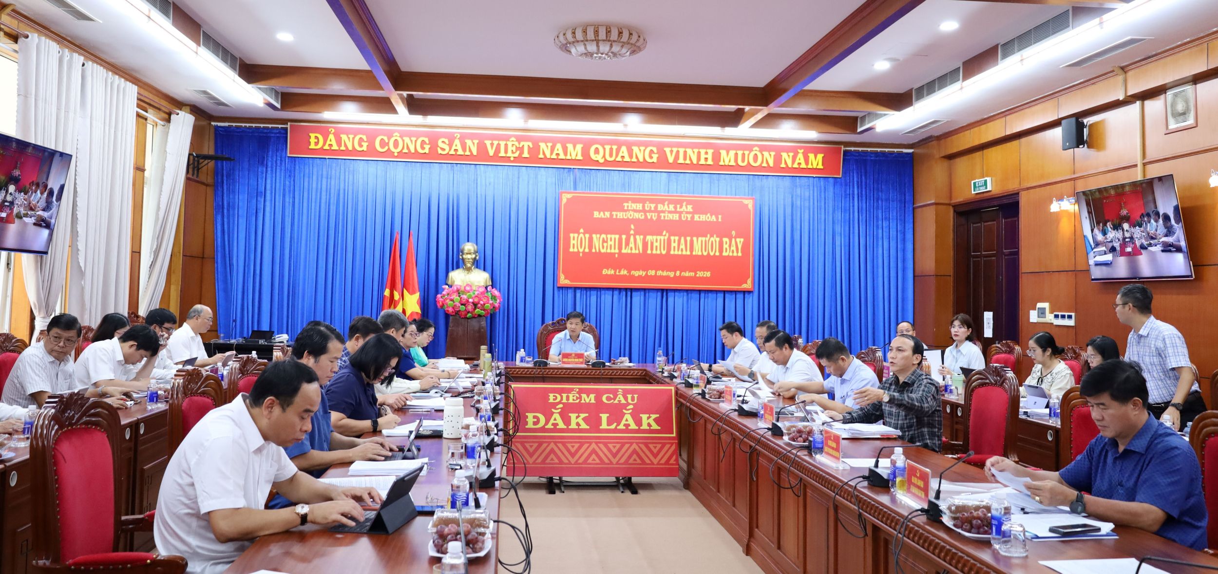 Ban Thường vụ Tỉnh ủy xem xét phương án sắp xếp trường học và nhiều nội dung quan trọng