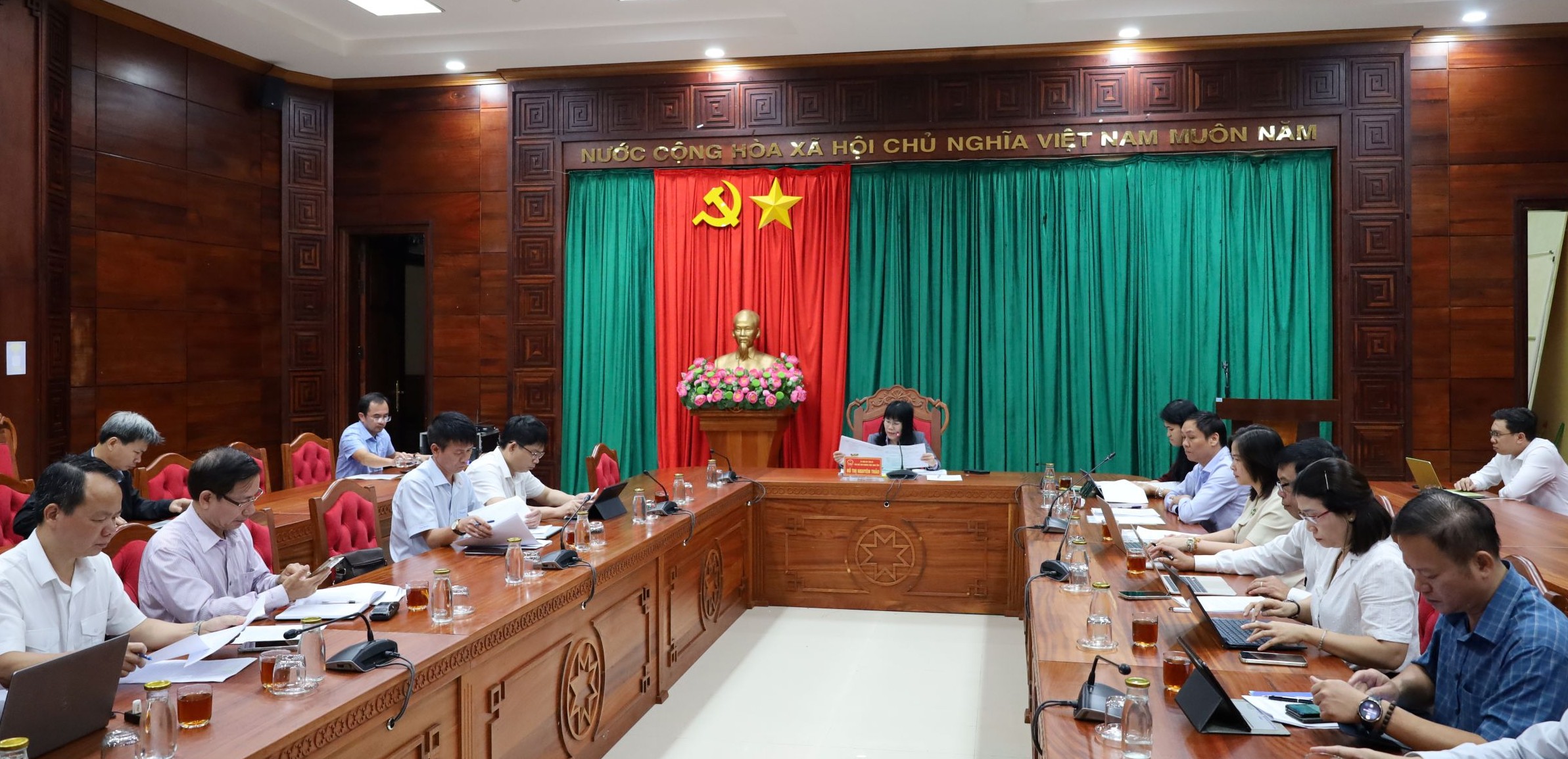 Phó Chủ tịch Thường trực UBND tỉnh Hồ Thị Nguyên Thảo yêu cầu đẩy nhanh giải ngân các dự án khoa học, công nghệ