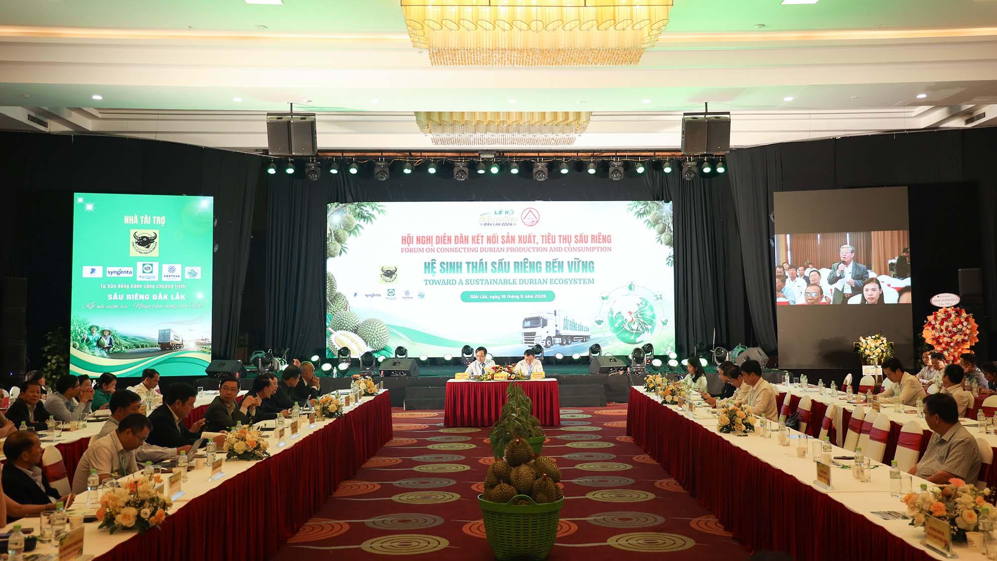 Tọa đàm đối thoại “Xây dựng hệ sinh thái sầu riêng bền vững”